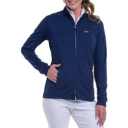 EPNY Women's Long Sleeve Brushed Jersey Golf Jacket