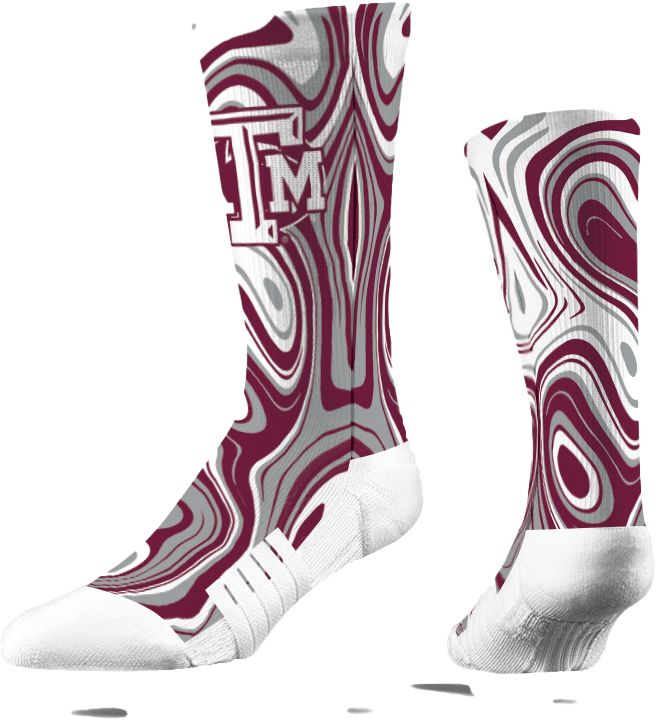 Strideline Texas A&amp;M Aggies Oil Slick Crew Socks