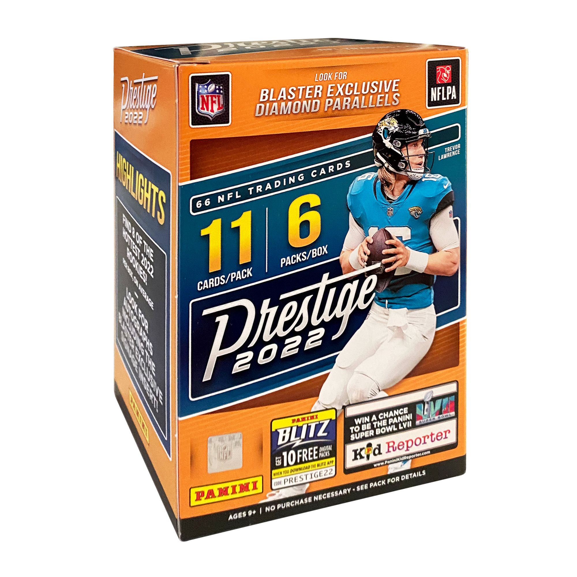 2022 Panini Prestige Football NFL Trading Card Blaster Box