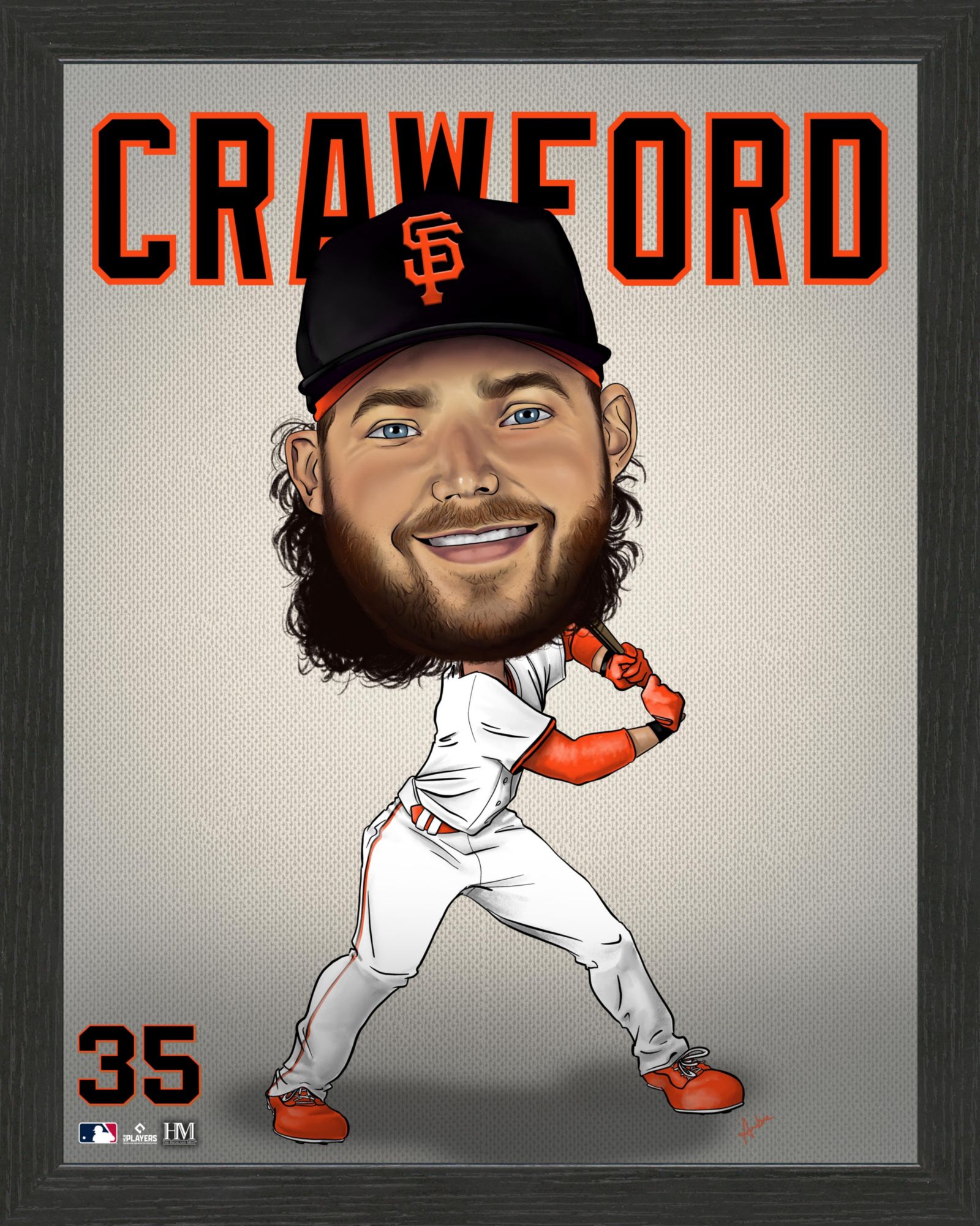 Highland Mint San Francisco Giants Brandon Crawford Dynamo Framed Photo