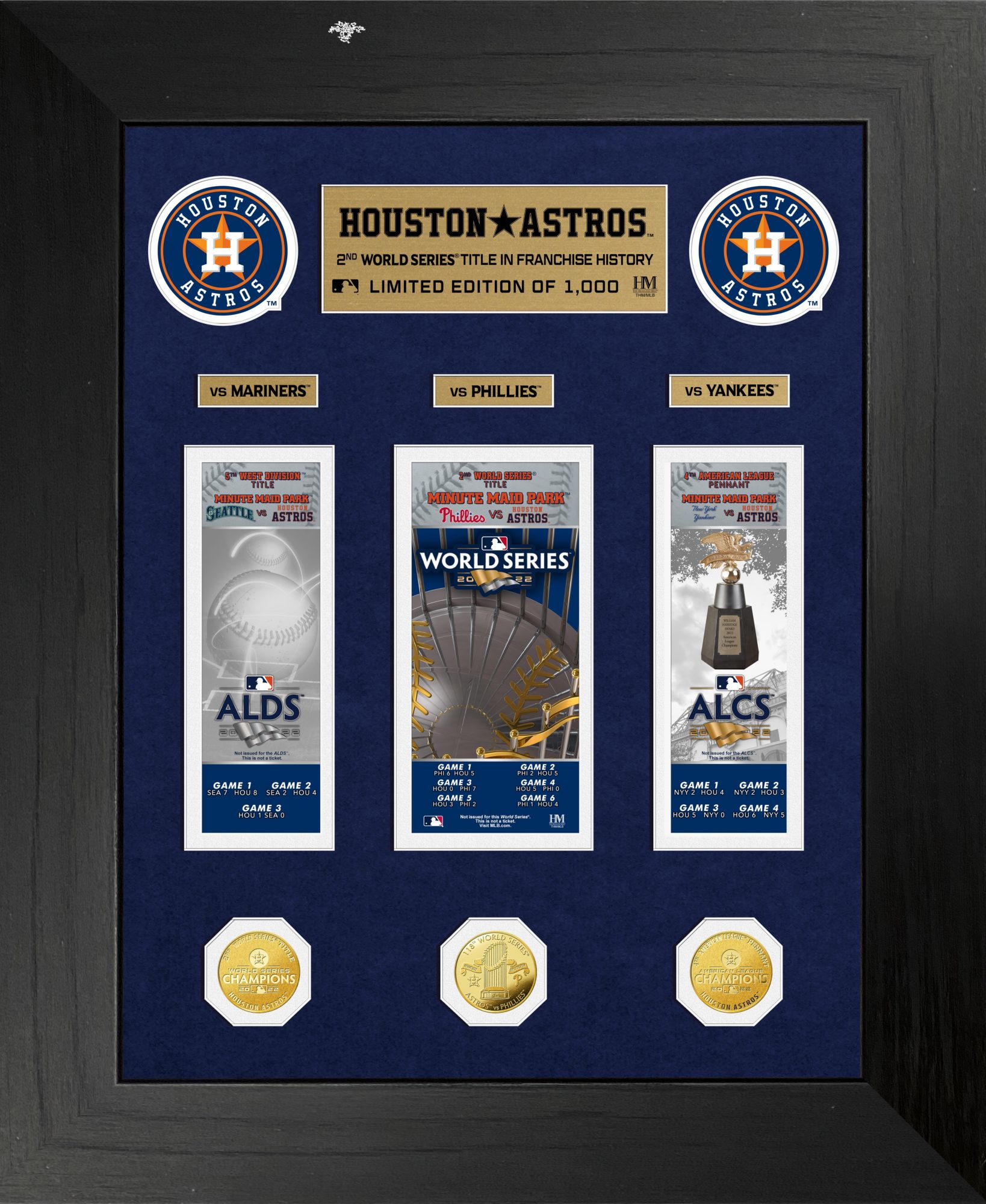 Highland Mint 2022 World Series Champions Houston Astros Deluxe Road to the Championship Collection