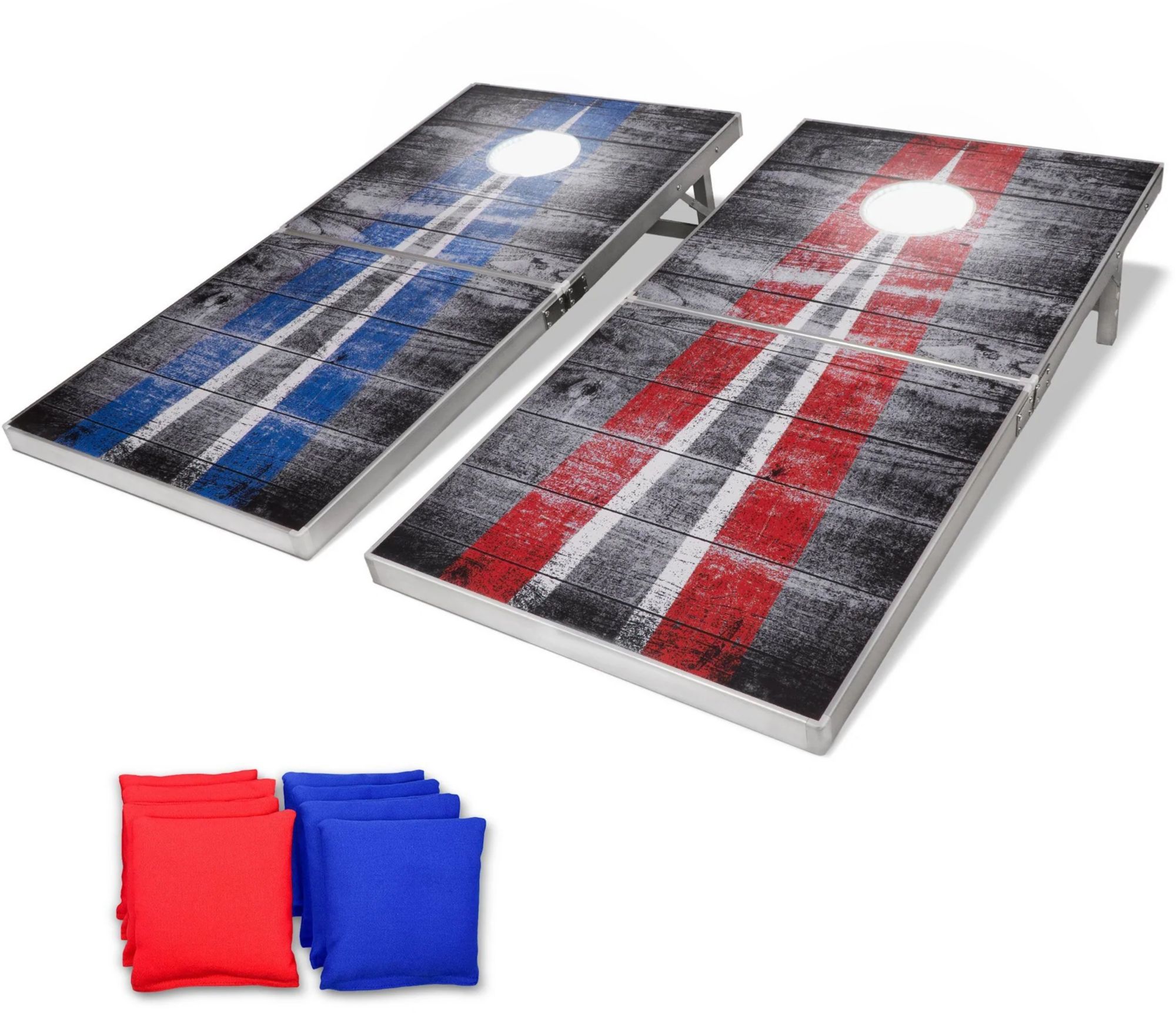 GoSports 4' x 2' LED Folding Cornhole Set
