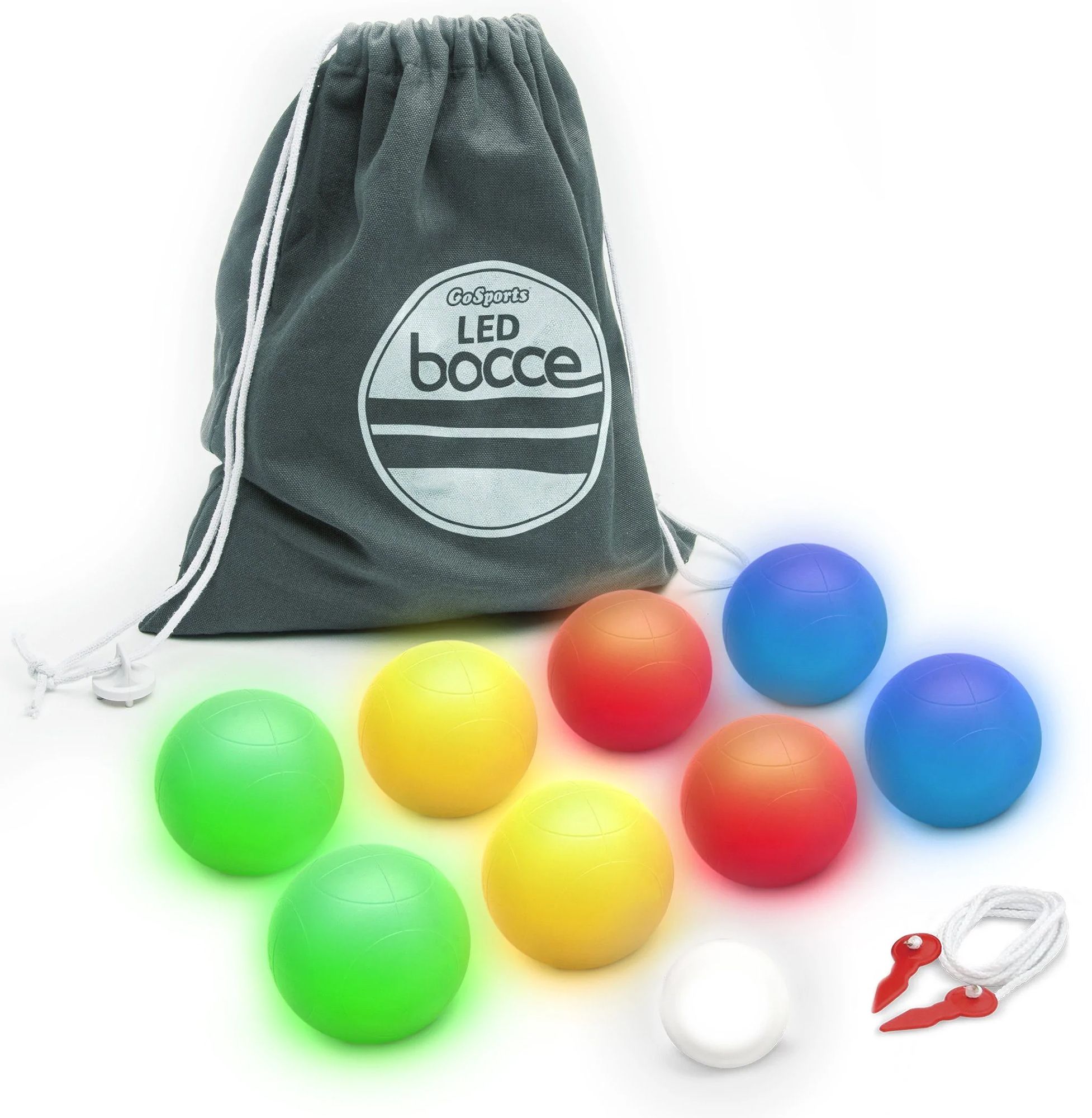 GoSports 85mm LED Lighted Bocce Set