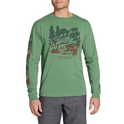Parks Project Men's Smoky Mountains Woodcut Long Sleeve T-Shirt