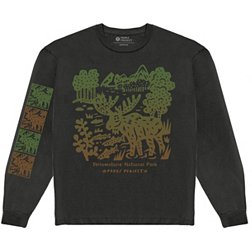 Parks Project Men's Yellowstone Woodcut Long Sleeve T-Shirt