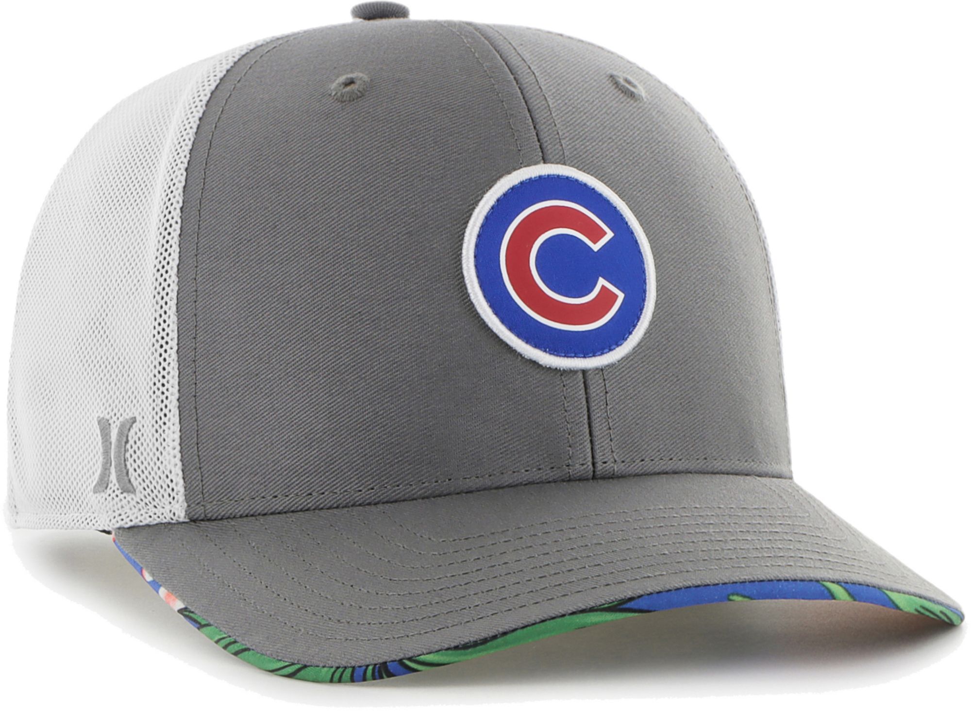 47 Brand / Hurley x Men's Chicago Cubs Dark Gray Paradise MVP Adjustable Hat