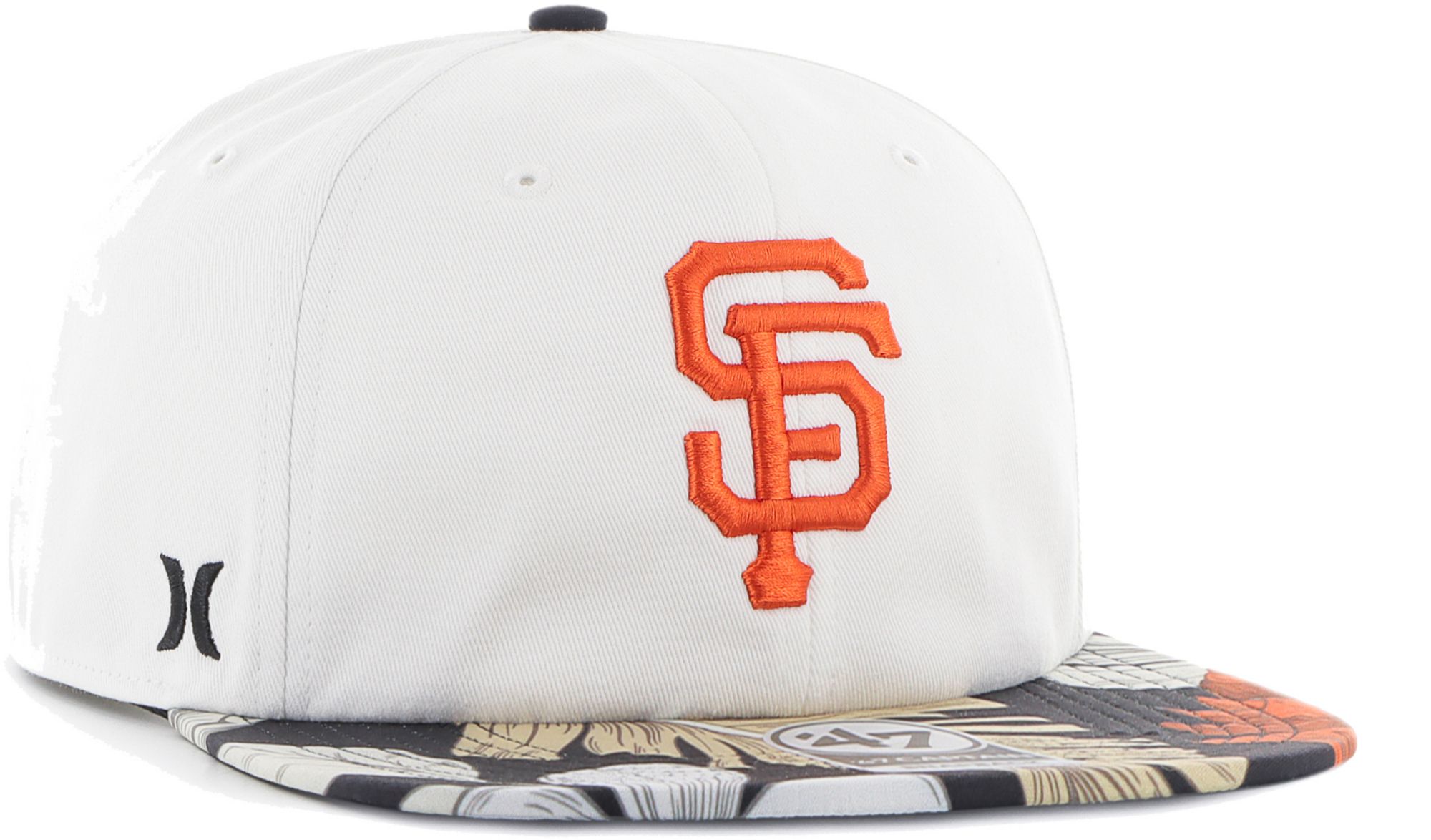 47 Brand / Hurley x Men's San Francisco Giants White Captain Snapback  Adjustable Hat
