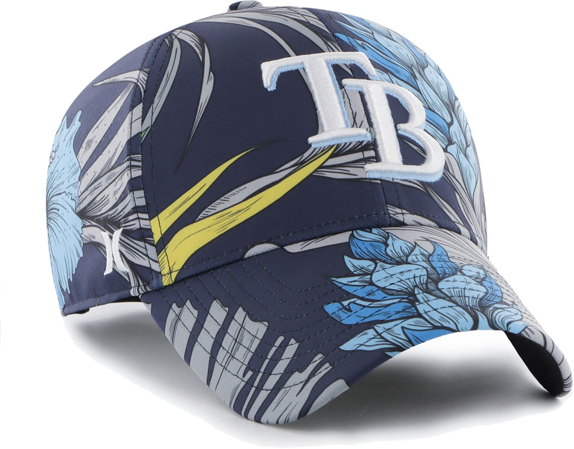 47 Brand / Hurley x Men's Tampa Bay Rays Navy Paradise MVP Adjustable Hat