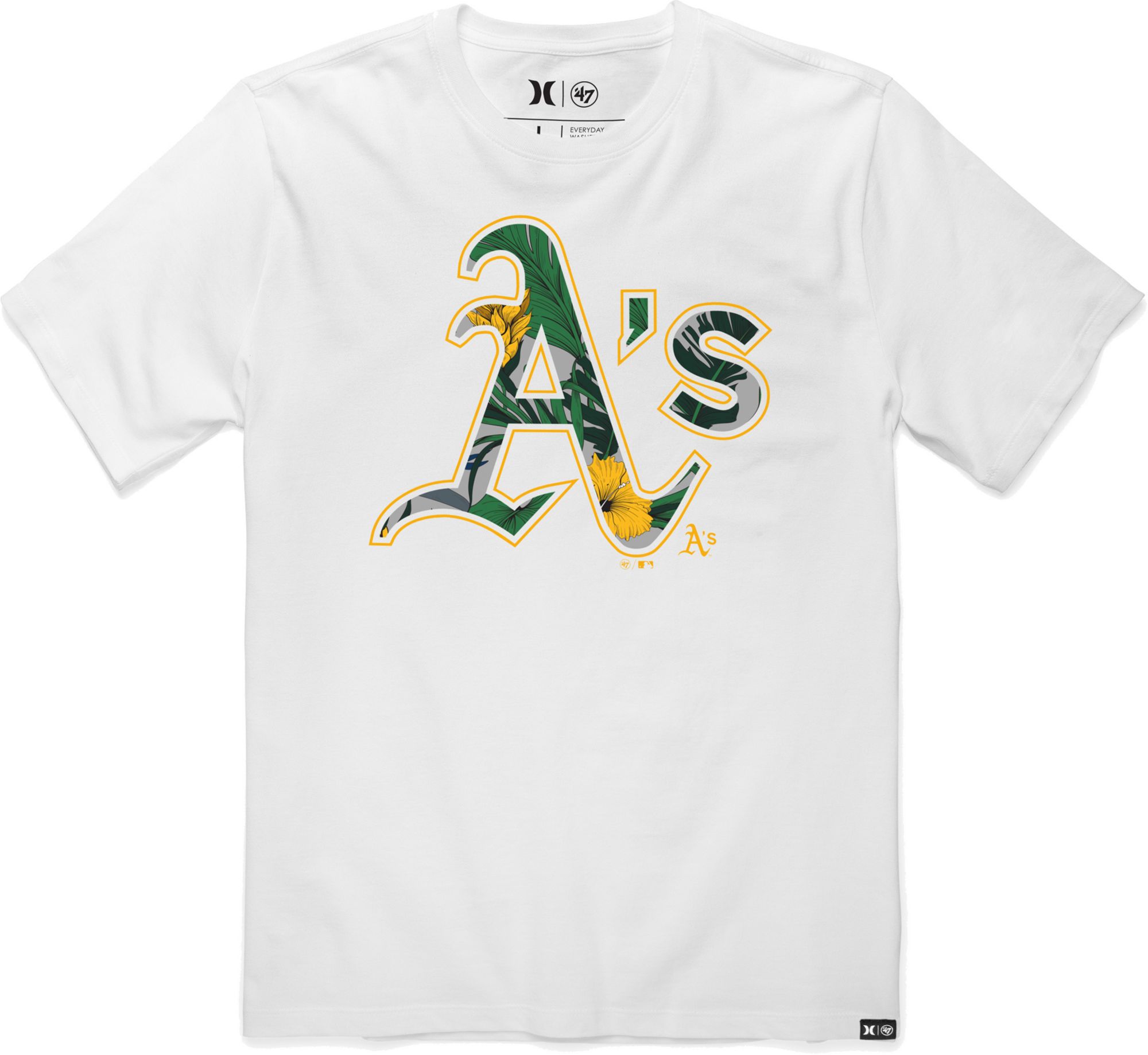 Hurley / x '47 Men's Oakland Athletics White T-Shirt