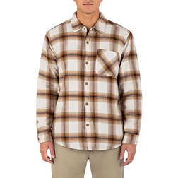 Hurley Men's Portland Sherpa Lined Flannel Shirt