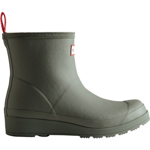 【HUNTER】ORIGINAL PLAY BOOT SHORT 24cm HUNTER WOMENS WATERPROOF ORIGINAL PLAY SHORT BOOTS LOGO RED