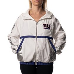 The Wild Collective Women's New York Giants White Full-Zip Jacket