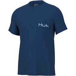 Huk Men's KC Topo Blue Short Sleeve T-Shirt