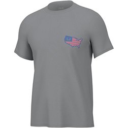 Huk Men's American Short Sleeve T-Shirt