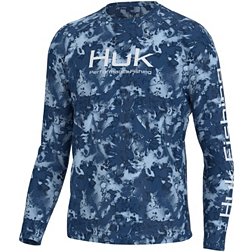 Huk Men's Pursuit Crew Fin Flats Short Sleeve T-Shirt