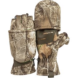 Huntworth Men's Heat Boost Softshell Hunting Pop Top Convertible Gloves