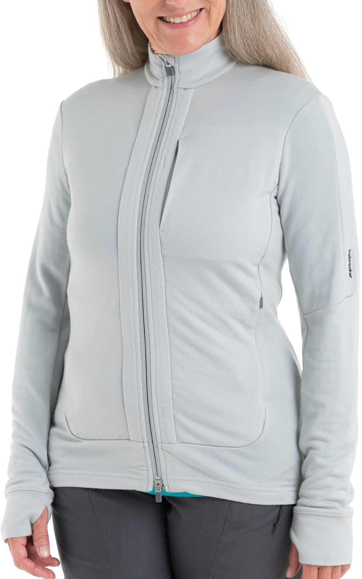 icebreaker Women Quantum III Long Sleeve Full Zip Shirt, Women