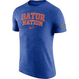 Nike Men's Florida Gators Blue Gator Nation Dri-FIT Tri-Blend T-Shirt