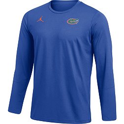Jordan Men's Florida Gators Blue Dri-FIT Crew Long Sleeve T-Shirt