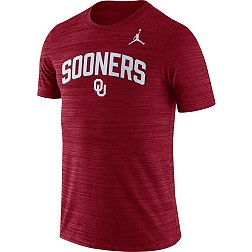 Jordan Men's Oklahoma Sooners Crimson Dri-FIT Velocity Football T-Shirt