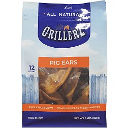 Grillerz Pork Ear Dog Chew Treats – 12 Count