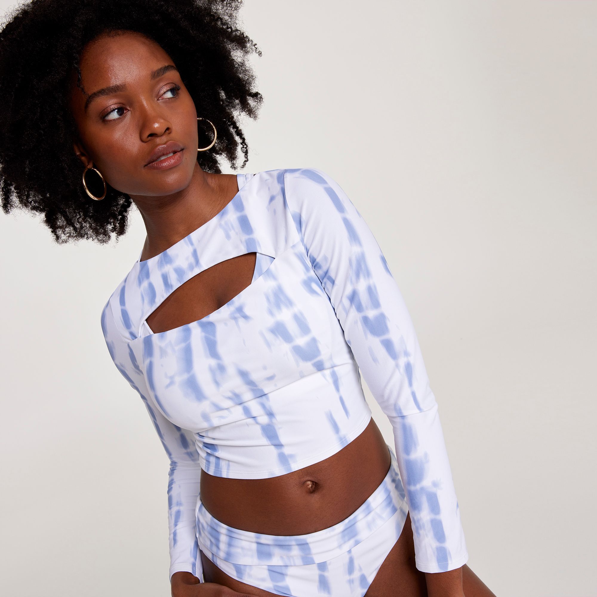 CALIA Women's Swim Cropped Rashguard