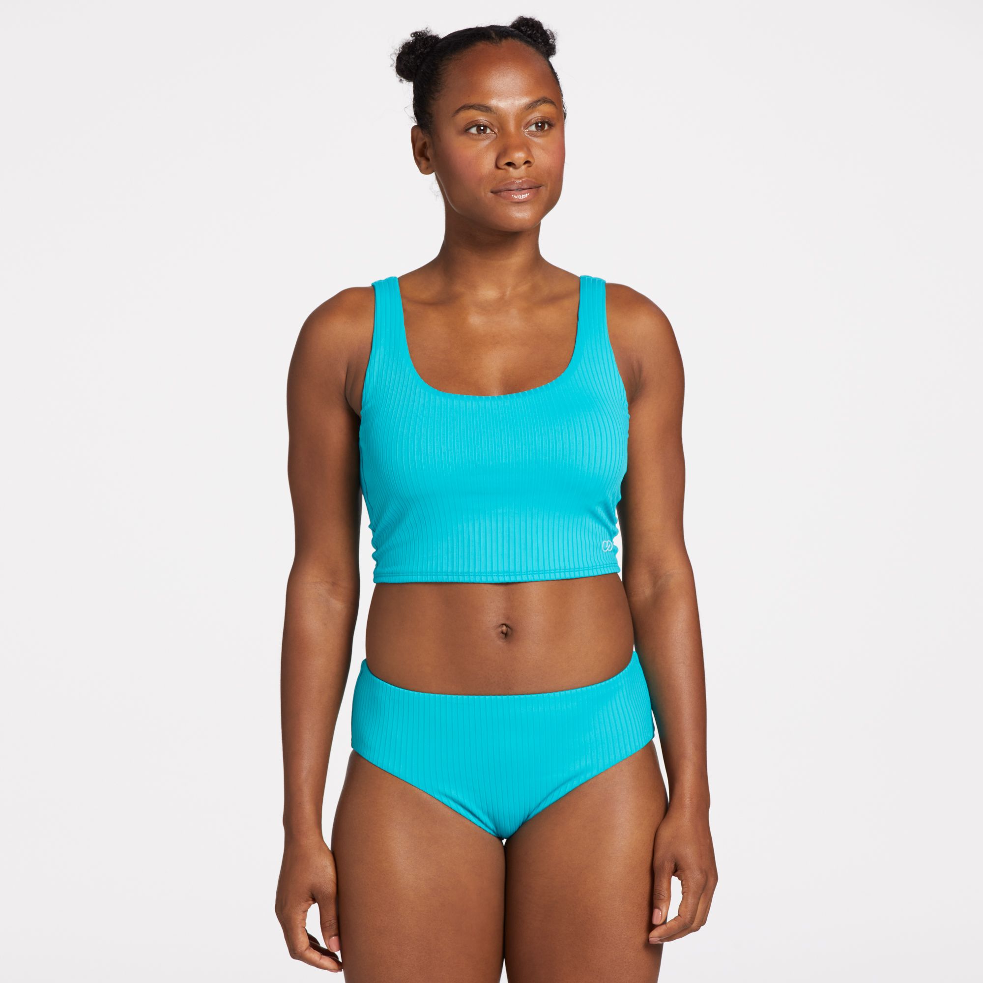 CALIA Women's Double Scoop Swim Top