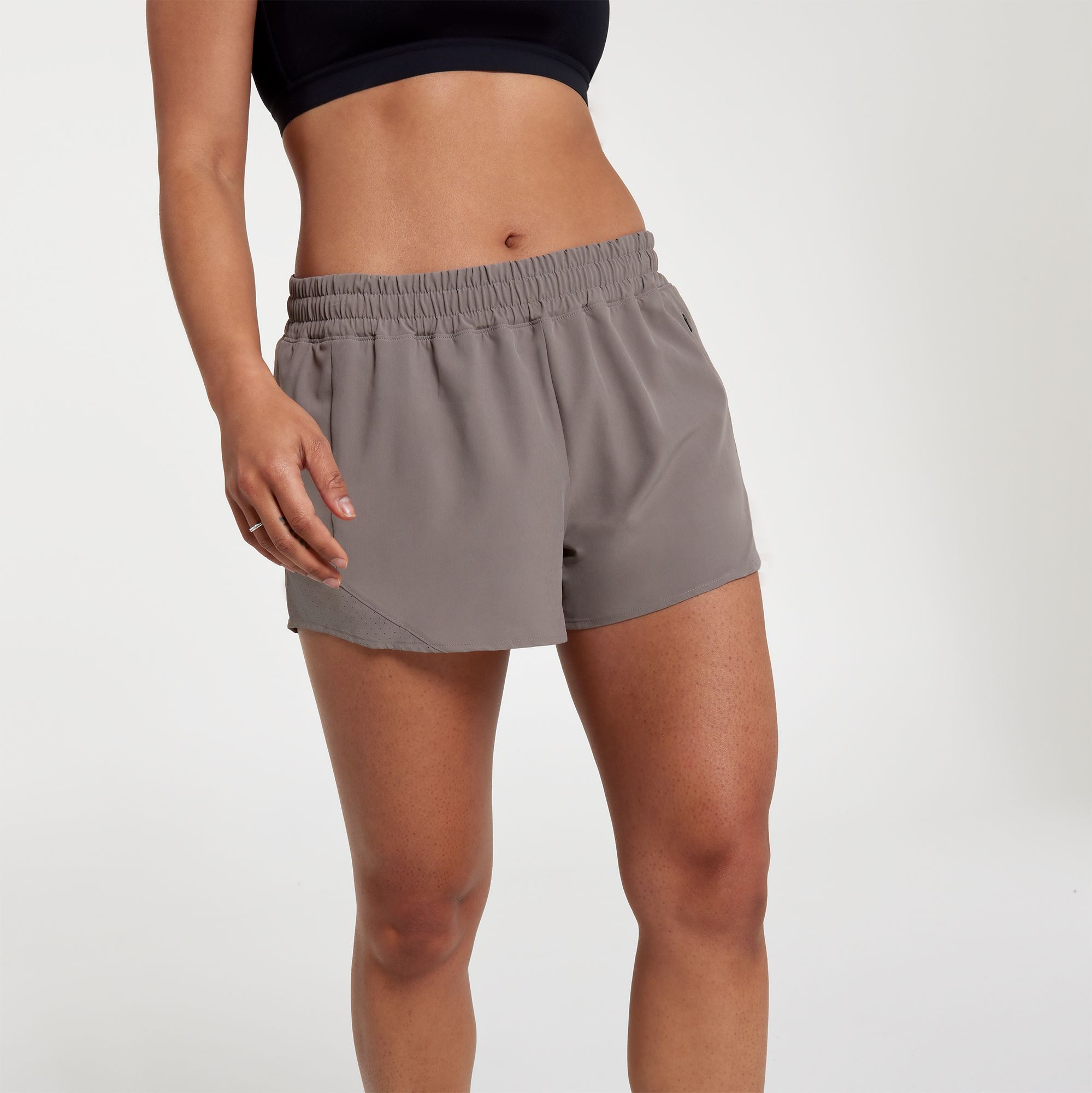 CALIA Women's Mid Rise Infinity Run Short