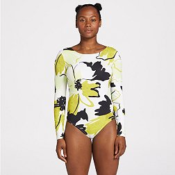 One-Piece Long Sleeve Swimsuit with Slimming Compression