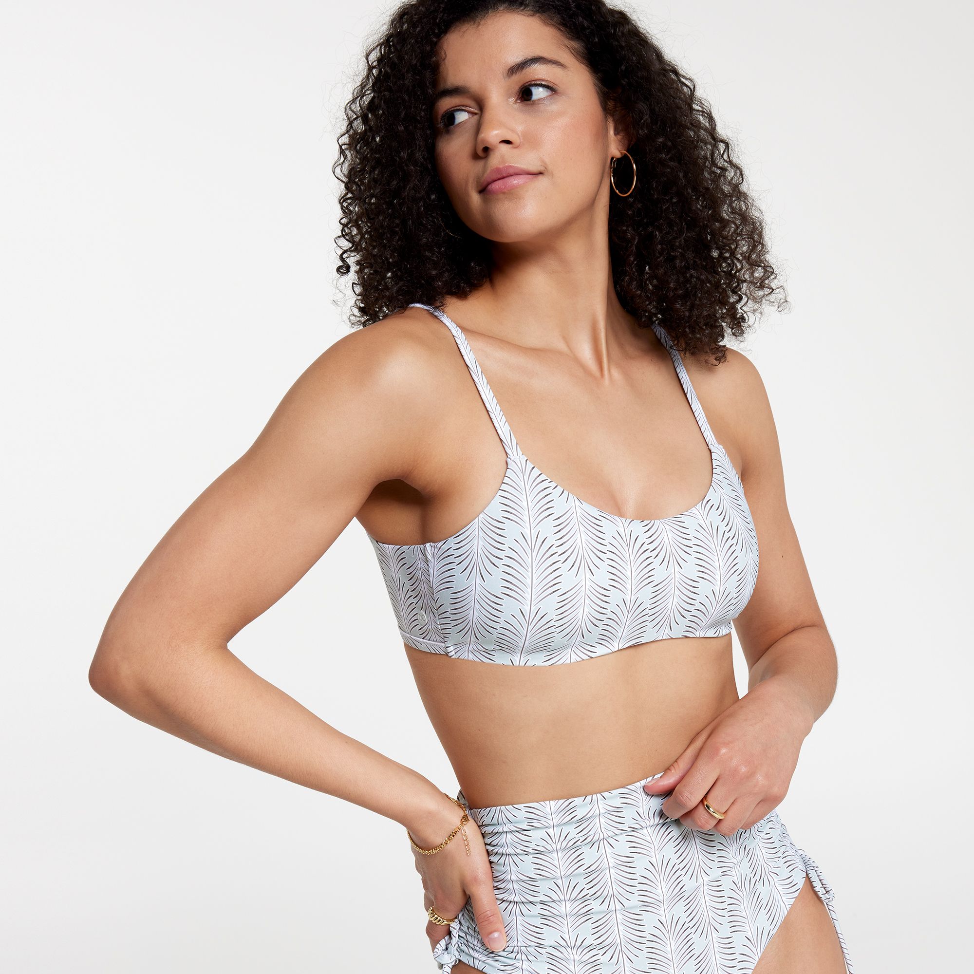 CALIA Women's Tie Back Low Support Swim Top