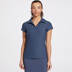 CALIA Women's Short Sleeve Sweater Polo Golf Dress