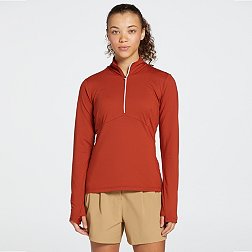 CALIA Women's Two Tone Long Sleeve 1/2 Zip Golf Shirt