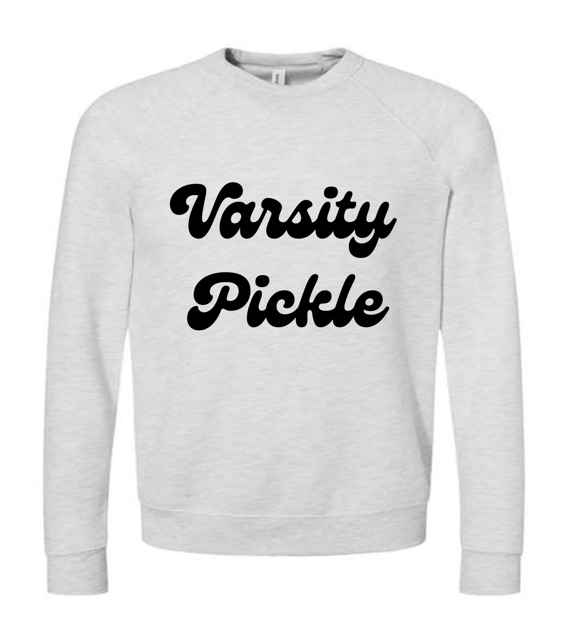 Varsity Pickle Varsity Grey Pickleball Sweatshirt