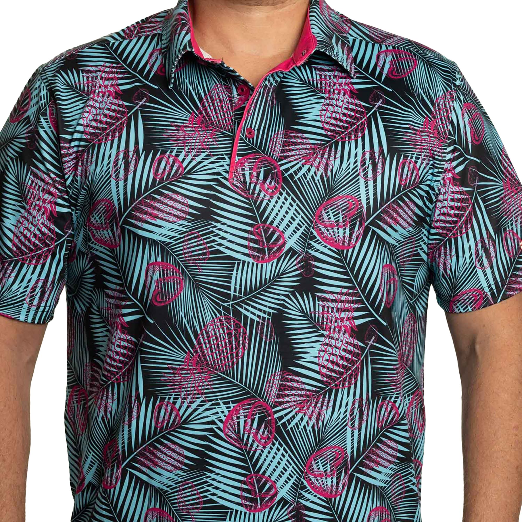 Breakfast Balls Men's Miami Vice All Day Golf Polo