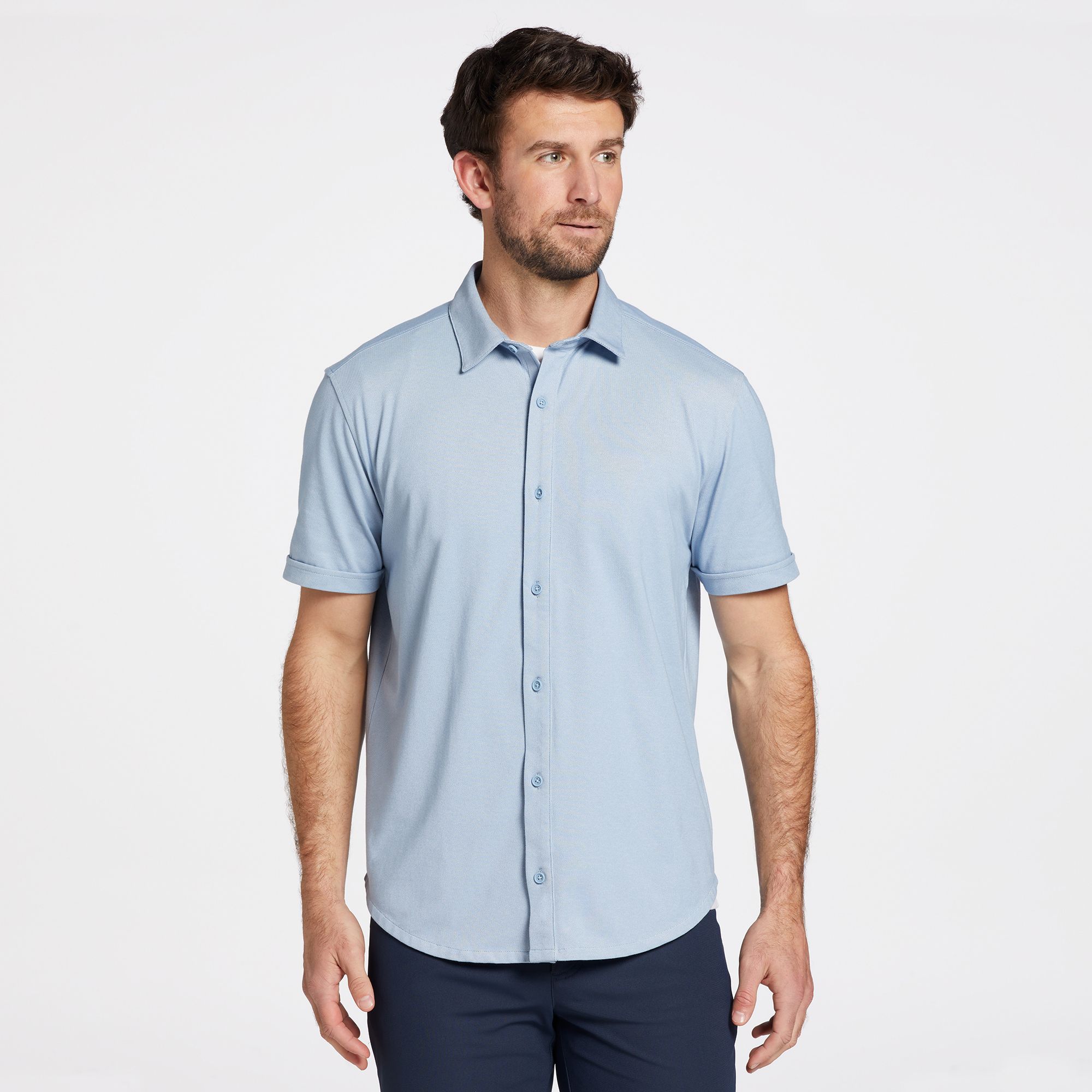 VRST Men's Short Sleeve Button Down Shirt