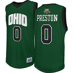 Original Retro Brand Men's Ohio Bobcats Green Jason Preston Replica Basketball Jersey