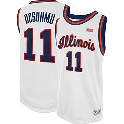 Original Retro Brand Men's Illinois Fighting Illini White Ayo Dosunmu #11 Replica Basketball Jersey