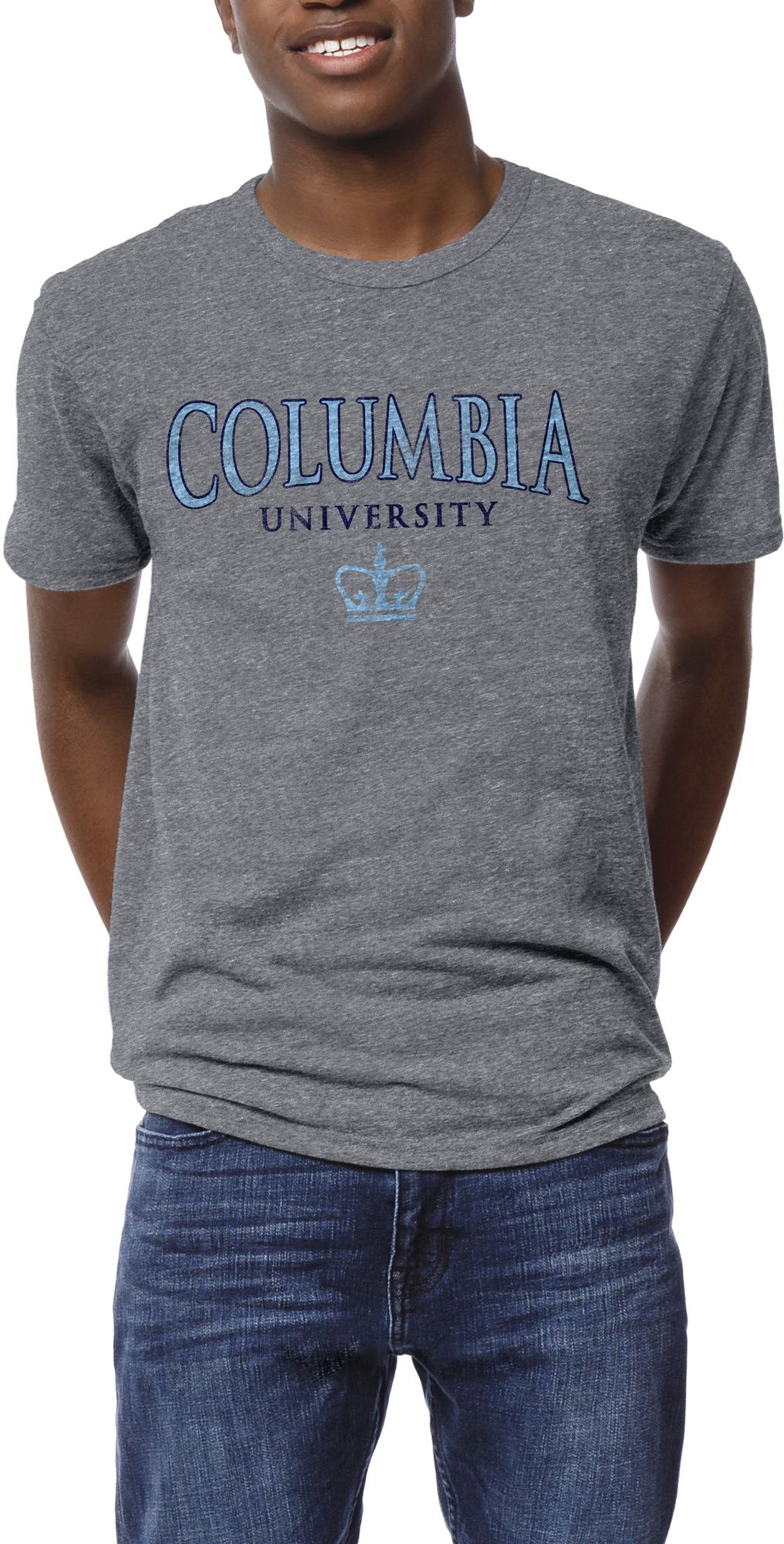 League-Legacy Men's Columbia Lions Grey Victory Falls T-Shirt