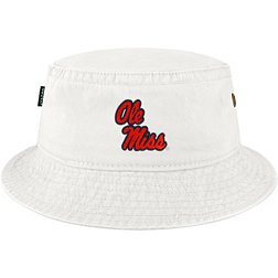 League-Legacy Men's Ole Miss Rebels Twill White Bucket Hat