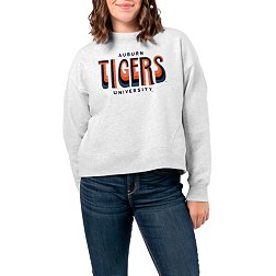 League-Legacy Women's Auburn Tigers Ash Boxy Crew Neck Sweatshirt