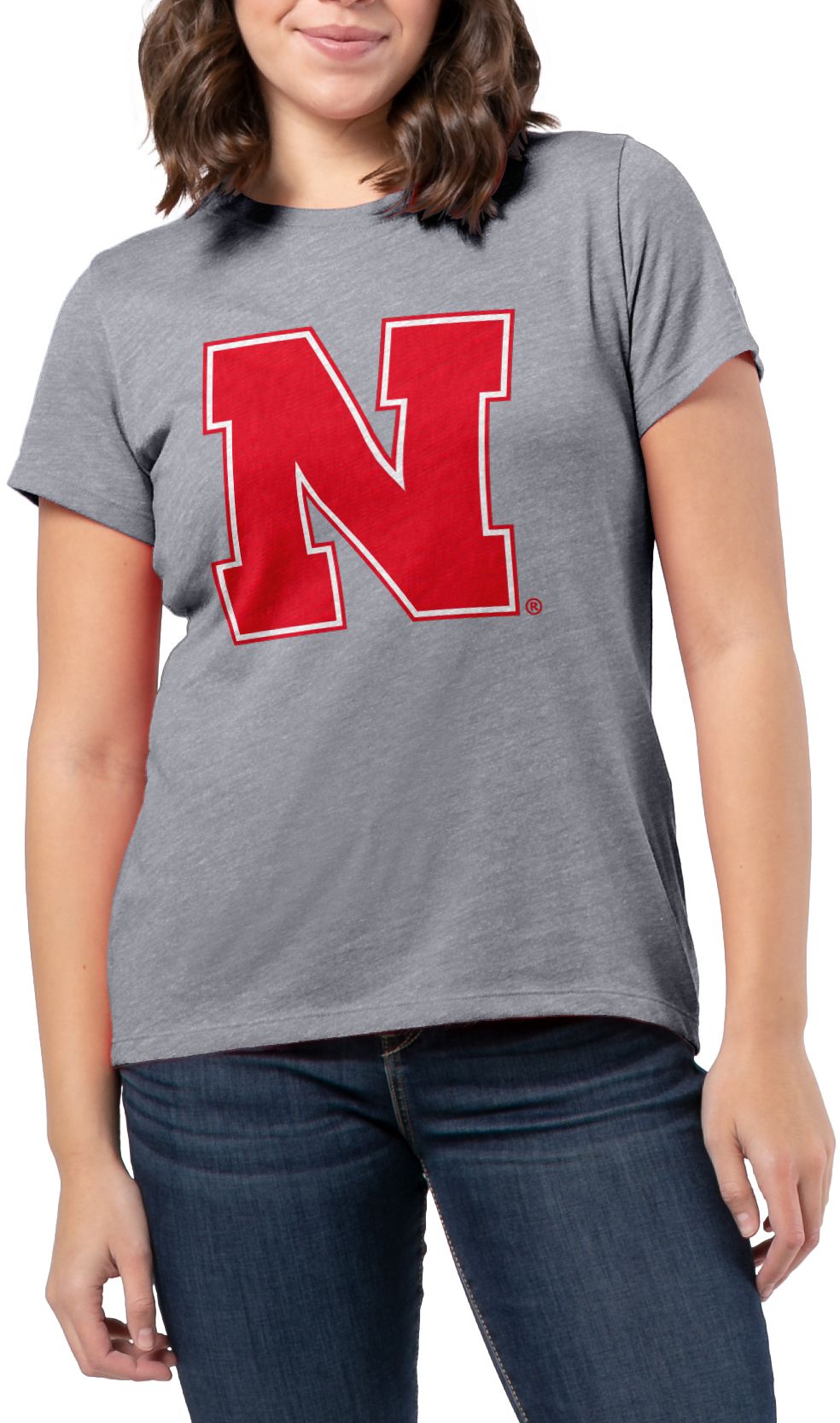 League-Legacy Women's Nebraska Cornhuskers Grey Intramural Classic T-Shirt