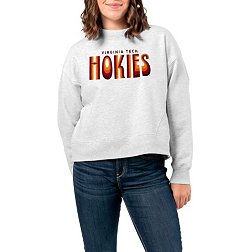 League-Legacy Women's Virginia Tech Hokies Ash Boxy Crew Neck Sweatshirt