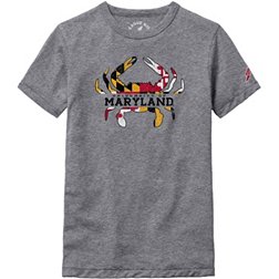 League-Legacy Youth Maryland Terrapins Grey Victory Falls T-Shirt