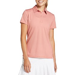 Walter Hagen Women's Jacquard Mesh Short Sleeve Golf Polo
