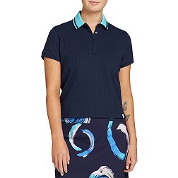 Lady Hagen Women's Contrast Collar Short Sleeve Golf Polo