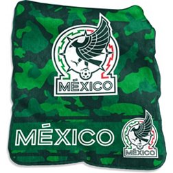 Logo Brands Mexico Camo Raschel Throw Blanket