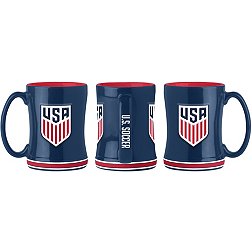 Logo Brands USA Soccer 14oz. Relief Mug