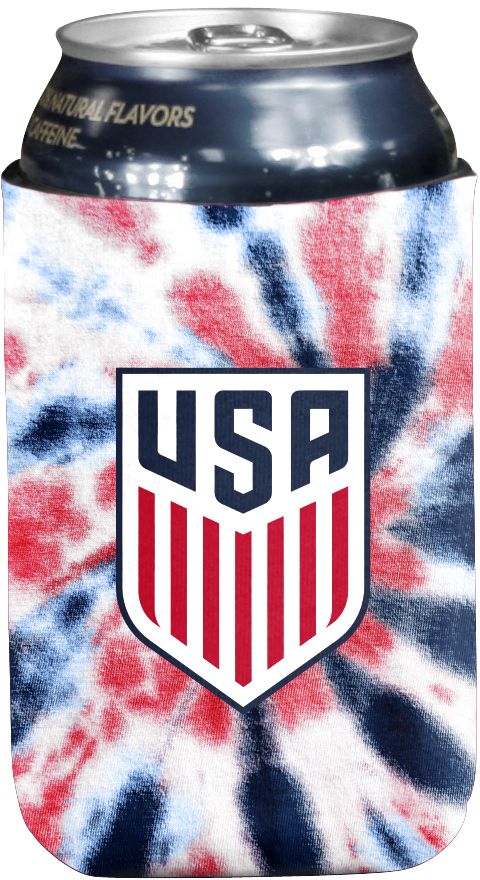 Logo Brands USA Soccer Tie-Dye Can Cooler