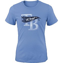 MLB Girls' Tampa Bay Rays Light Blue Pennant Fever T-Shirt