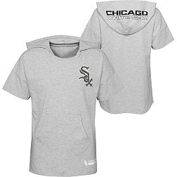 MLB Girls' Chicago White Sox Gray Clubhouse Short Sleeve Hoodie